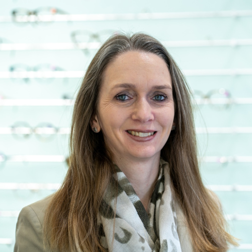 Kristine — opticien bij Oogwereld Mertens